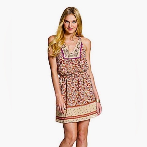 NWOT-Jessica Simpson Boho-Chic
Tamara Mini Dress in Tannin Floral Print–Size 1X - Picture 13 of 15